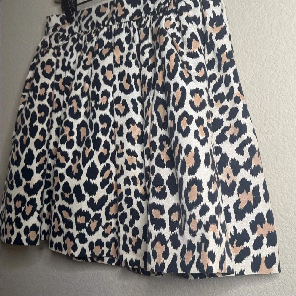 Kate Spade Coreen‎ Skirt the Rules Leopard Print Mini Skirt Size 8